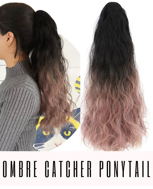 OMBRE WAVY CATCHER PONYTAIL
