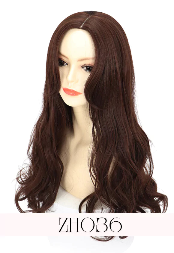 LONG WAVY WIGS WITHOUT BANGS