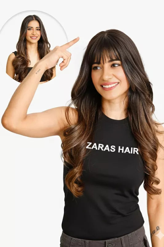 Hair Topper With Bangs