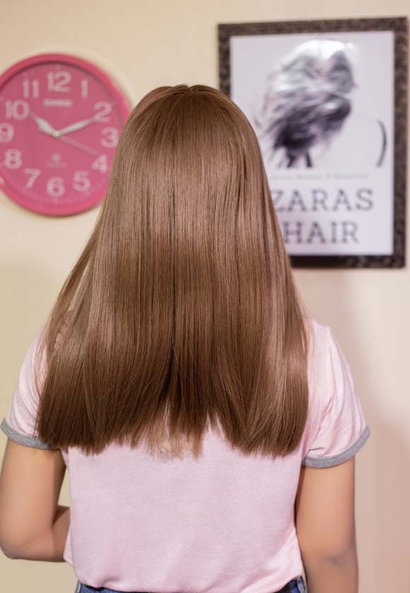 HONEY BROWN STRAIGHT WIG WITHOUT BANGS
