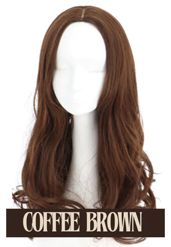 LONG WAVY WIGS WITHOUT BANGS
