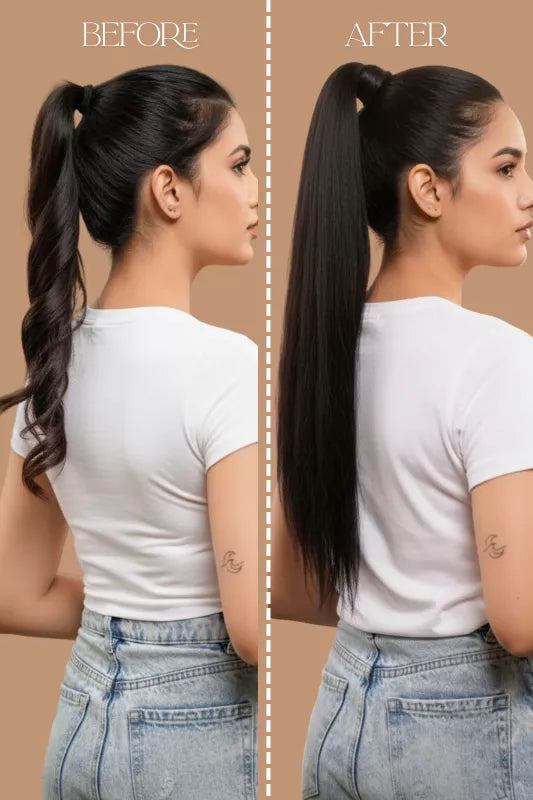CELEBRITY STYLE PONYTAIL