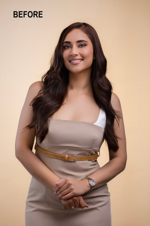 3 Piece Set Clip in Extensions -  Straight - Dark Brown