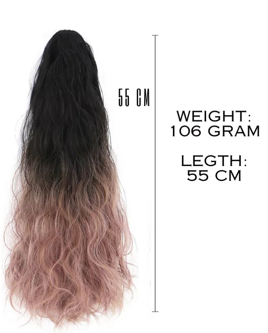 OMBRE WAVY CATCHER PONYTAIL