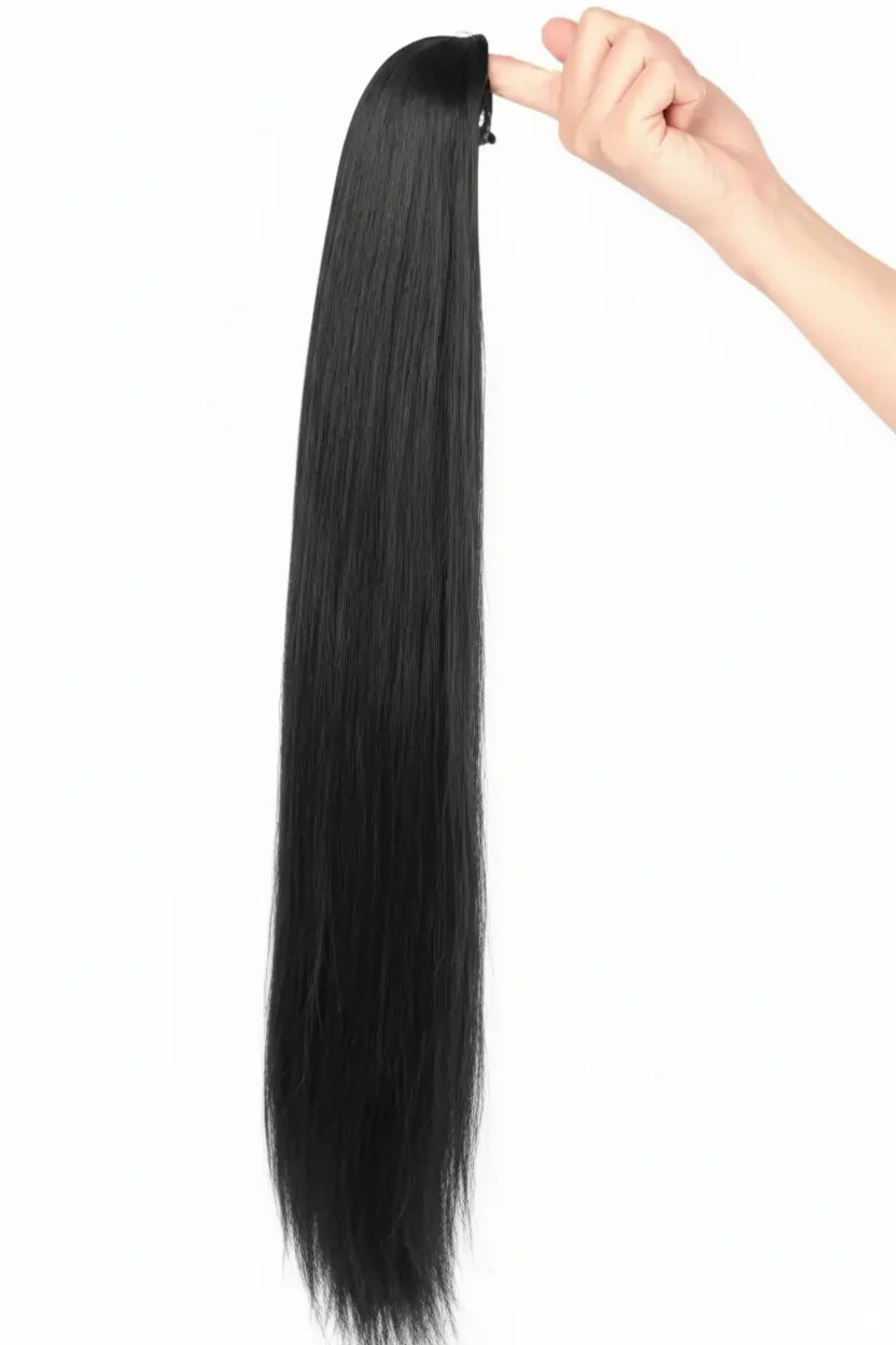 DARK BROWN STRAIGHT CATCHER PONYTAIL